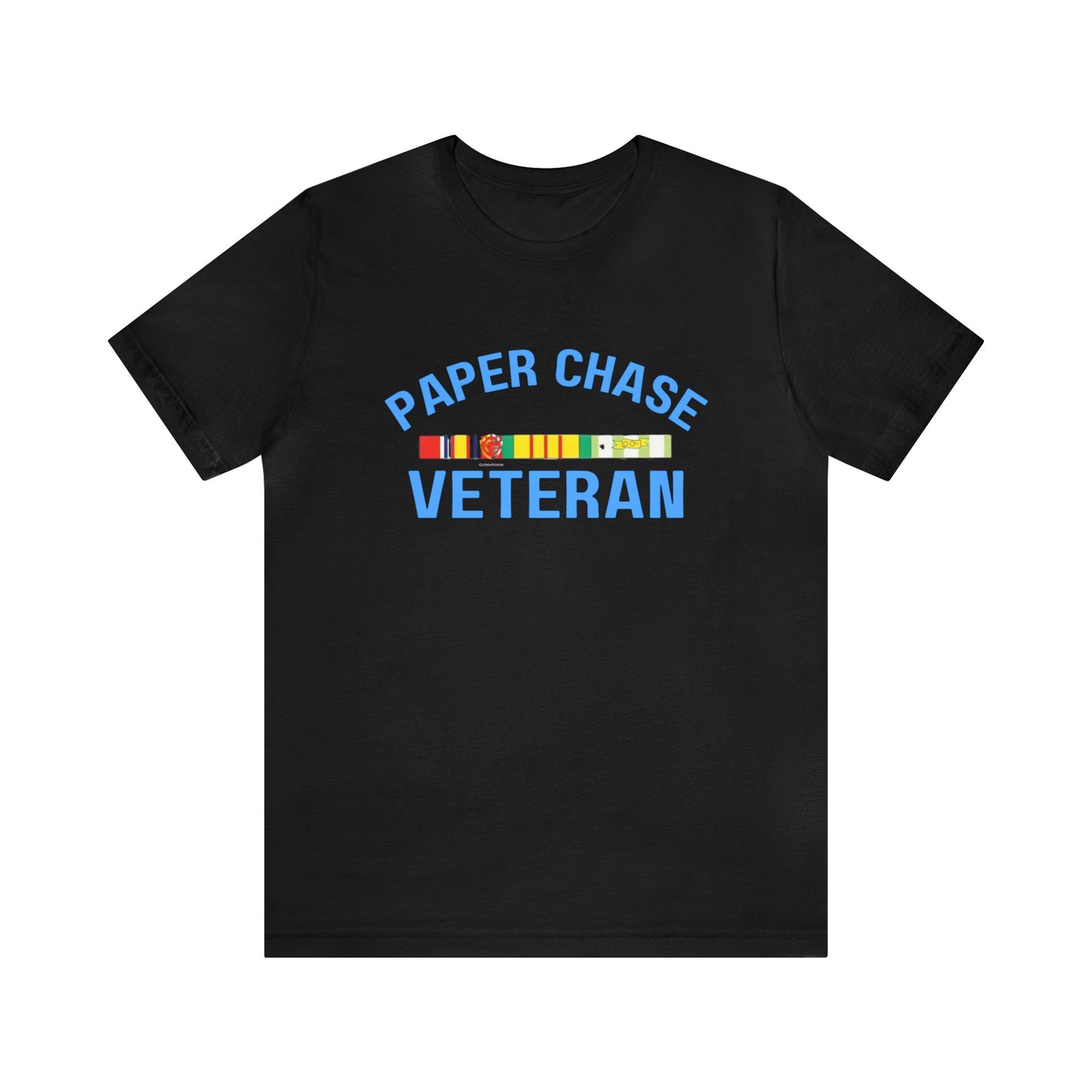 PAPER CHASER UNIVERSITY BLUE: Unisex Jersey Short Sleeve Tee