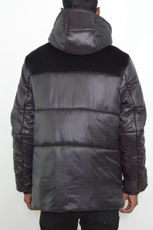 PADDED BUBBLE PUFFER COAT