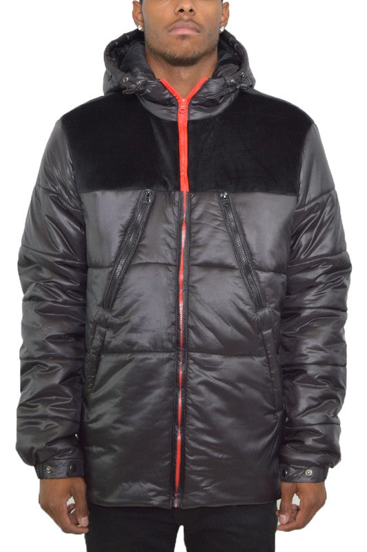 PADDED BUBBLE PUFFER COAT