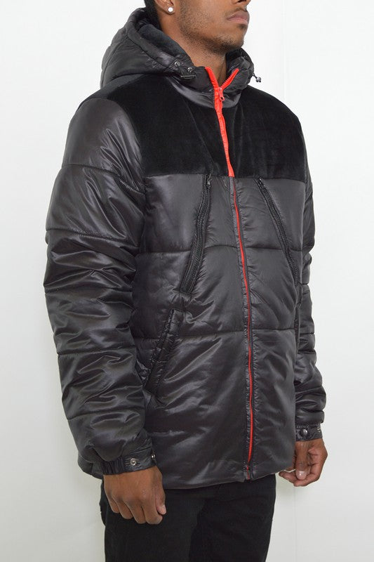 PADDED BUBBLE PUFFER COAT