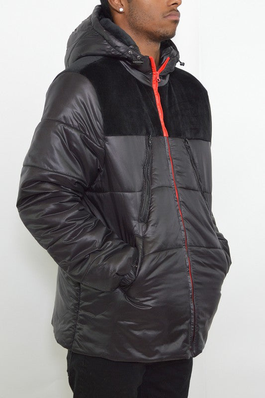 PADDED BUBBLE PUFFER COAT