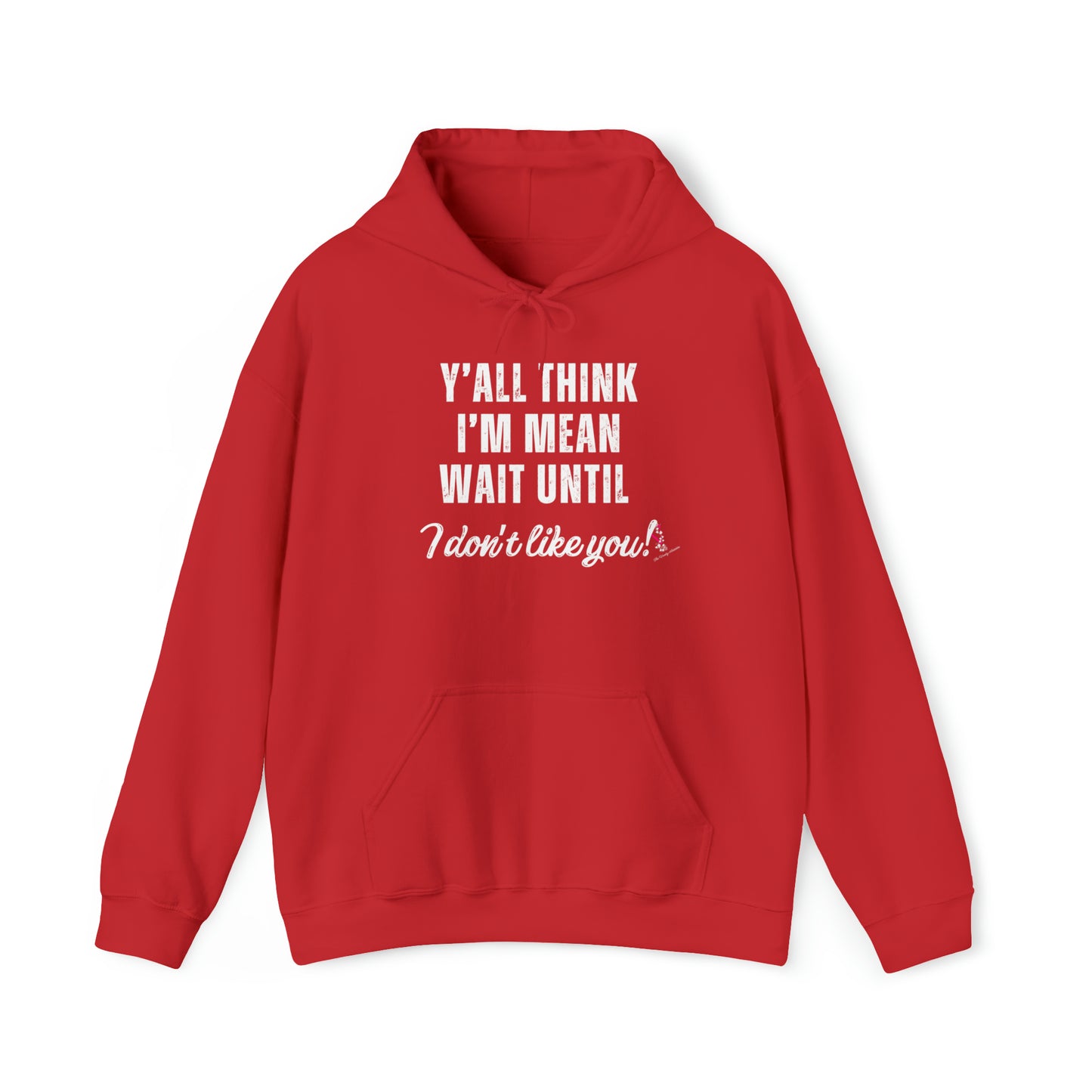 Y'ALL THINK I'M MEAN: Unisex Heavy Blend™ Hooded Sweatshirt