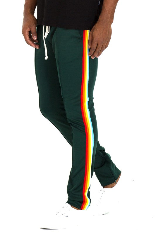 MULTICOLORED TAPE TRACK PANTS