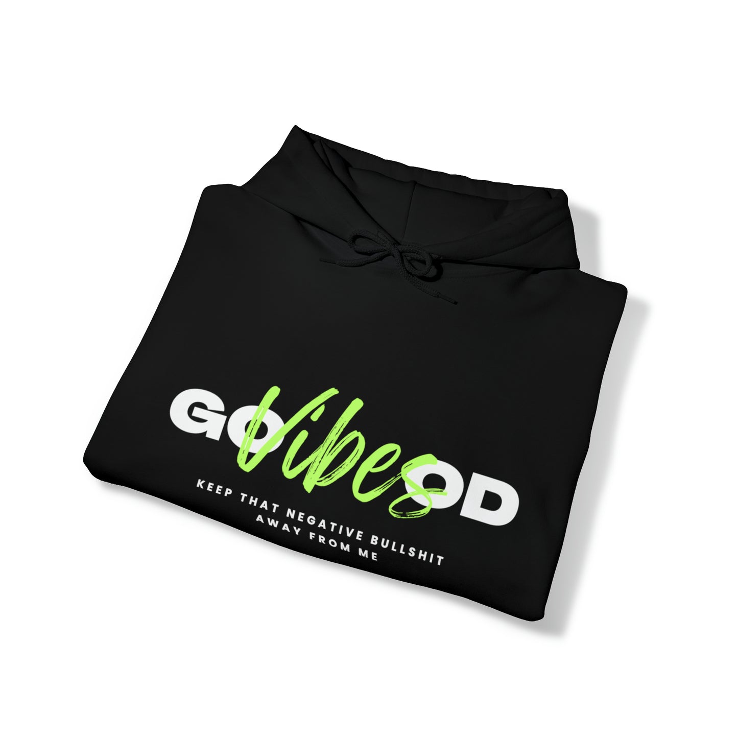 GOOD VIBES NEON GREEN: Unisex Heavy Blend™ Hooded Sweatshirt