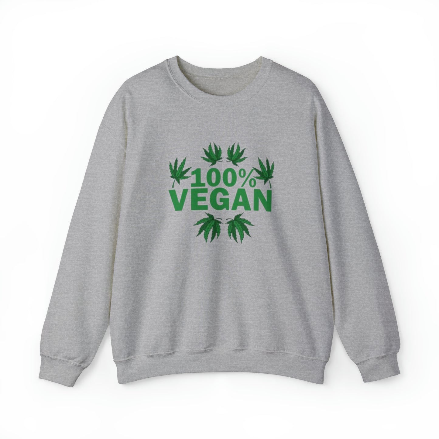 100% VEGAN: Unisex Heavy Blend™ Crewneck Sweatshirt