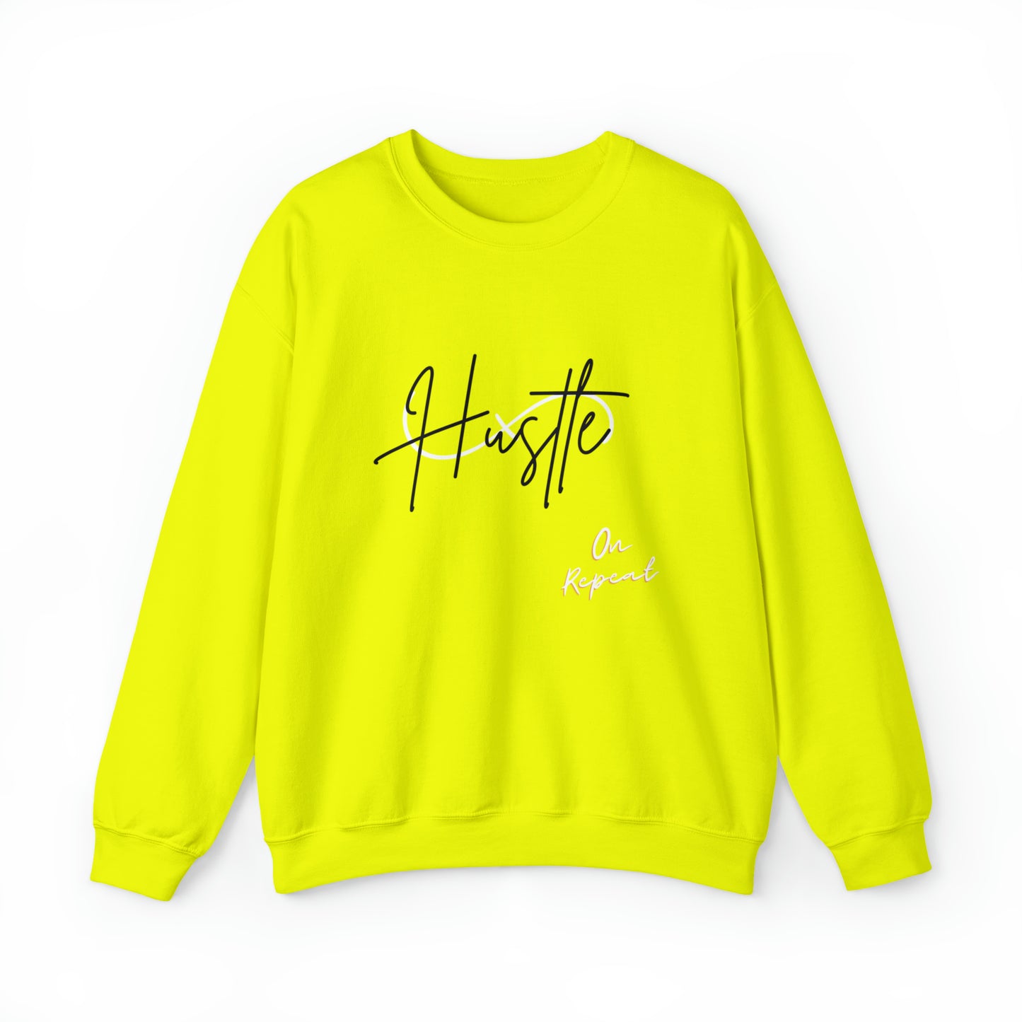 HUSTLE ON REPEAT: Unisex Crewneck Sweatshirt