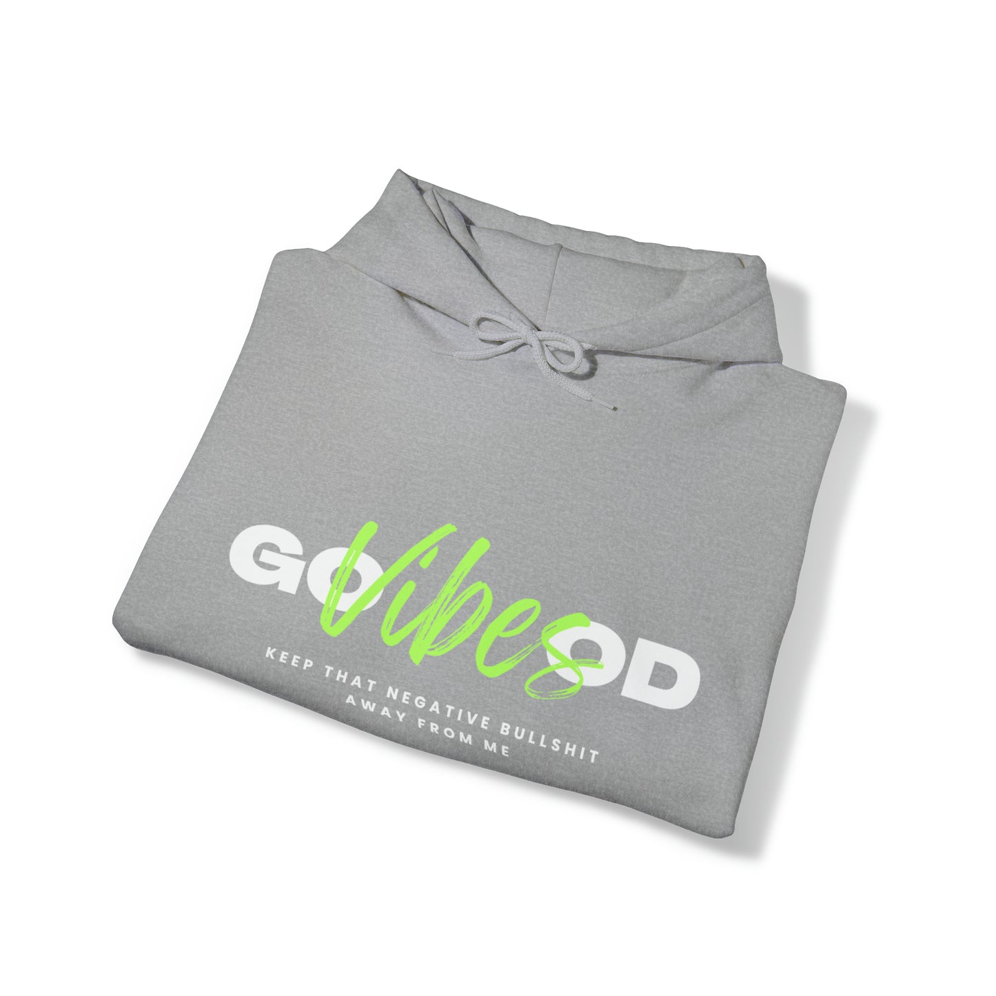 GOOD VIBES NEON GREEN: Unisex Heavy Blend™ Hooded Sweatshirt