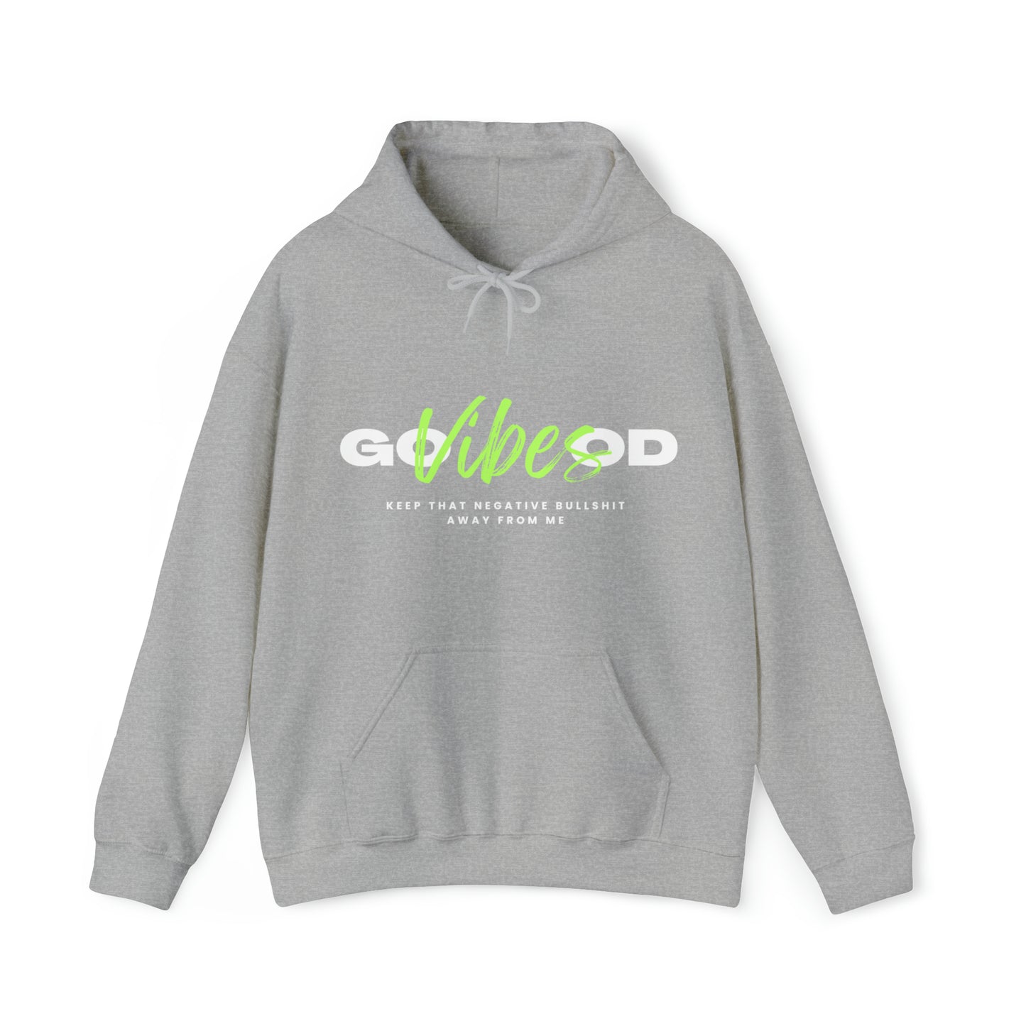 GOOD VIBES NEON GREEN: Unisex Heavy Blend™ Hooded Sweatshirt