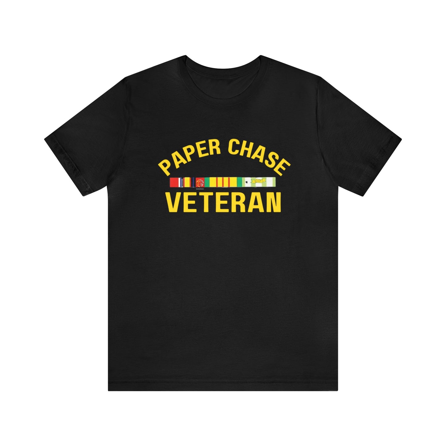 PAPER CHASE VETERAN: Unisex Jersey Short Sleeve Tee