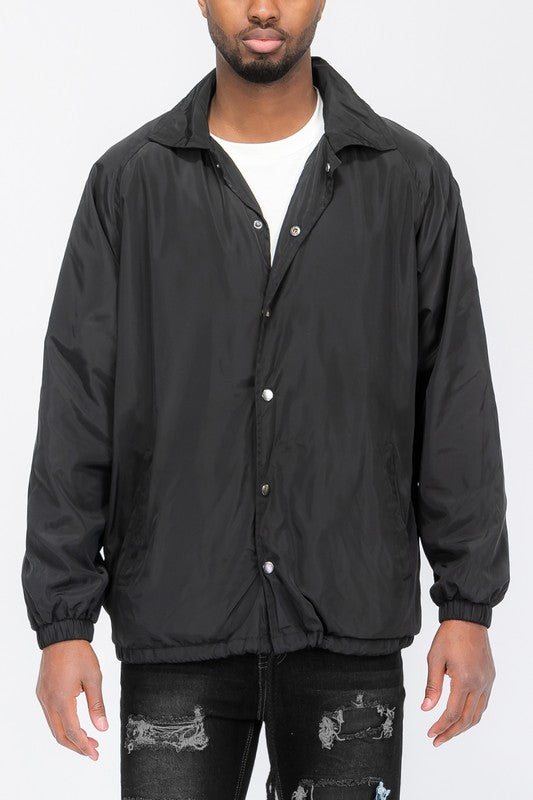 Casual Windbreaker Coaches Jacket