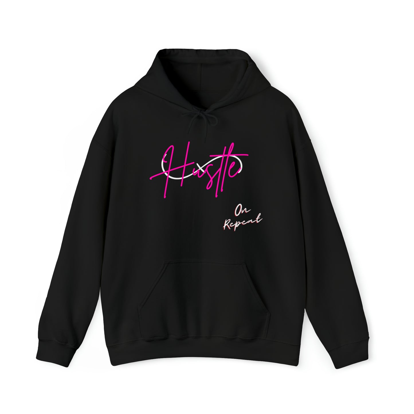 HUSTLE ON REPEAT: Unisex Heavy Blend™ Hooded Sweatshirt