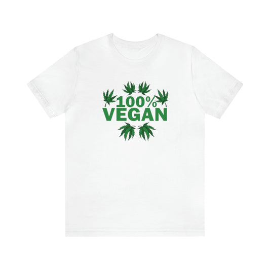 100% VEGAN: Unisex Jersey Short Sleeve Tee