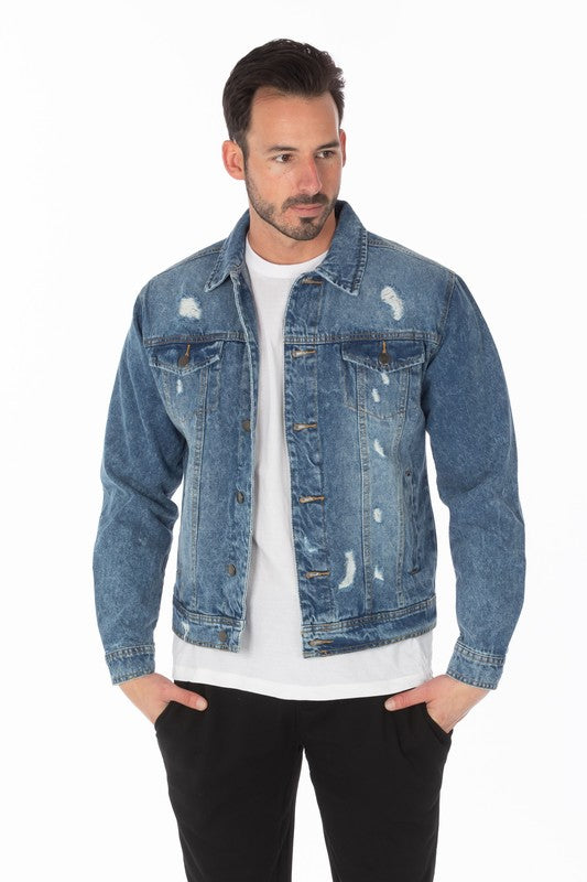 Distressed Denim Jacket