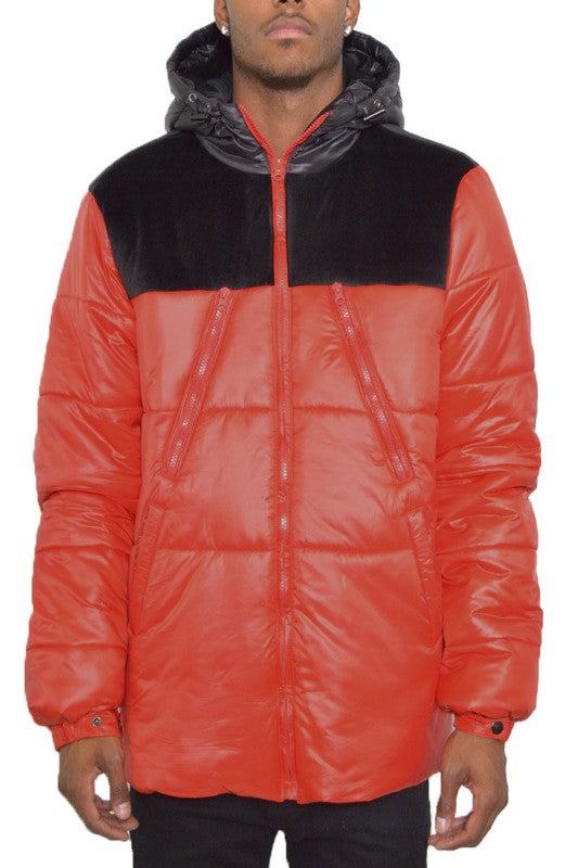 PADDED BUBBLE PUFFER COAT