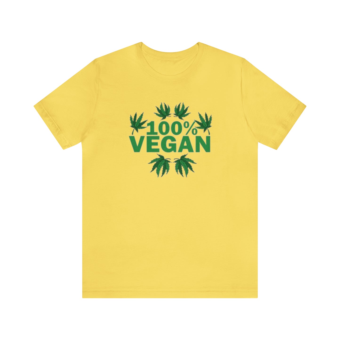 100% VEGAN: Unisex Jersey Short Sleeve Tee