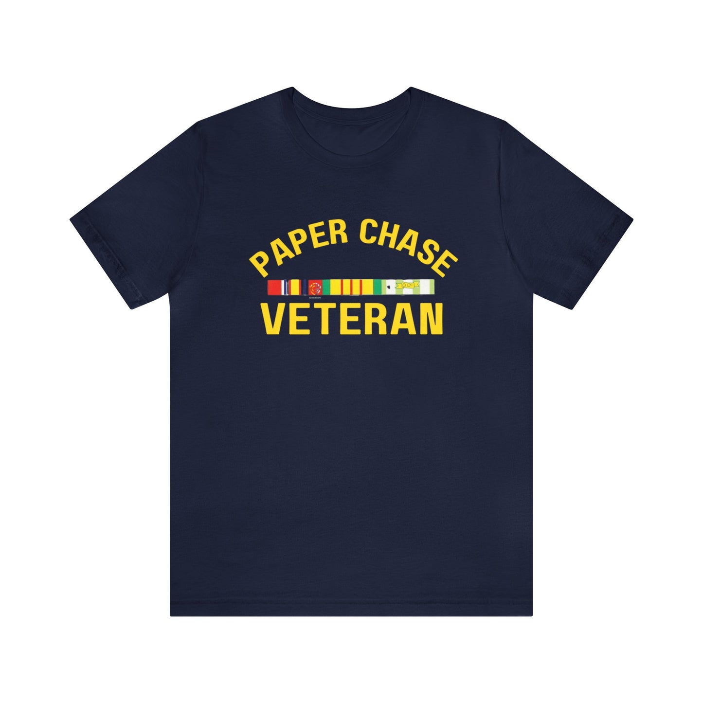 PAPER CHASE VETERAN: Unisex Jersey Short Sleeve Tee