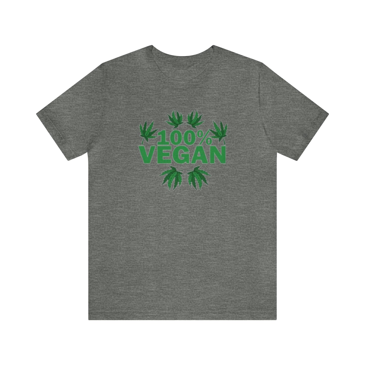 100% VEGAN: Unisex Jersey Short Sleeve Tee