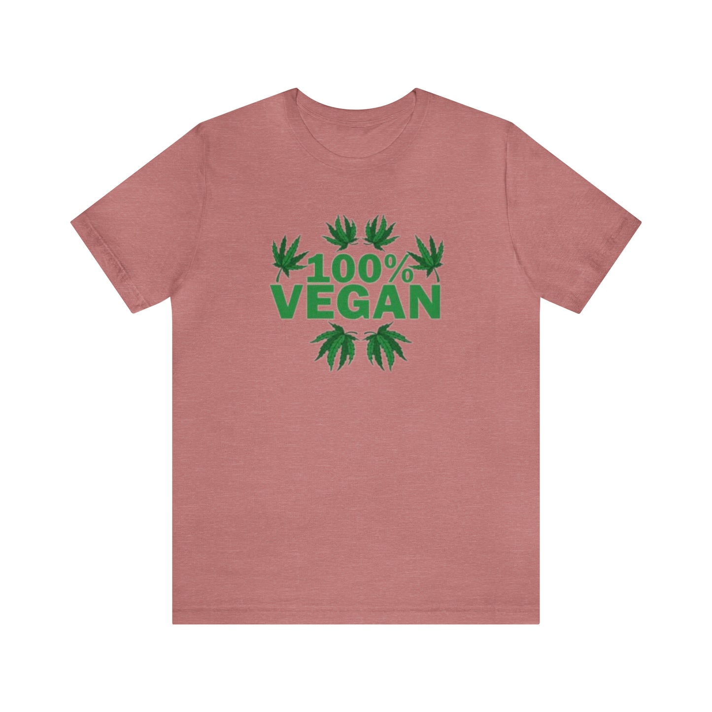 100% VEGAN: Unisex Jersey Short Sleeve Tee