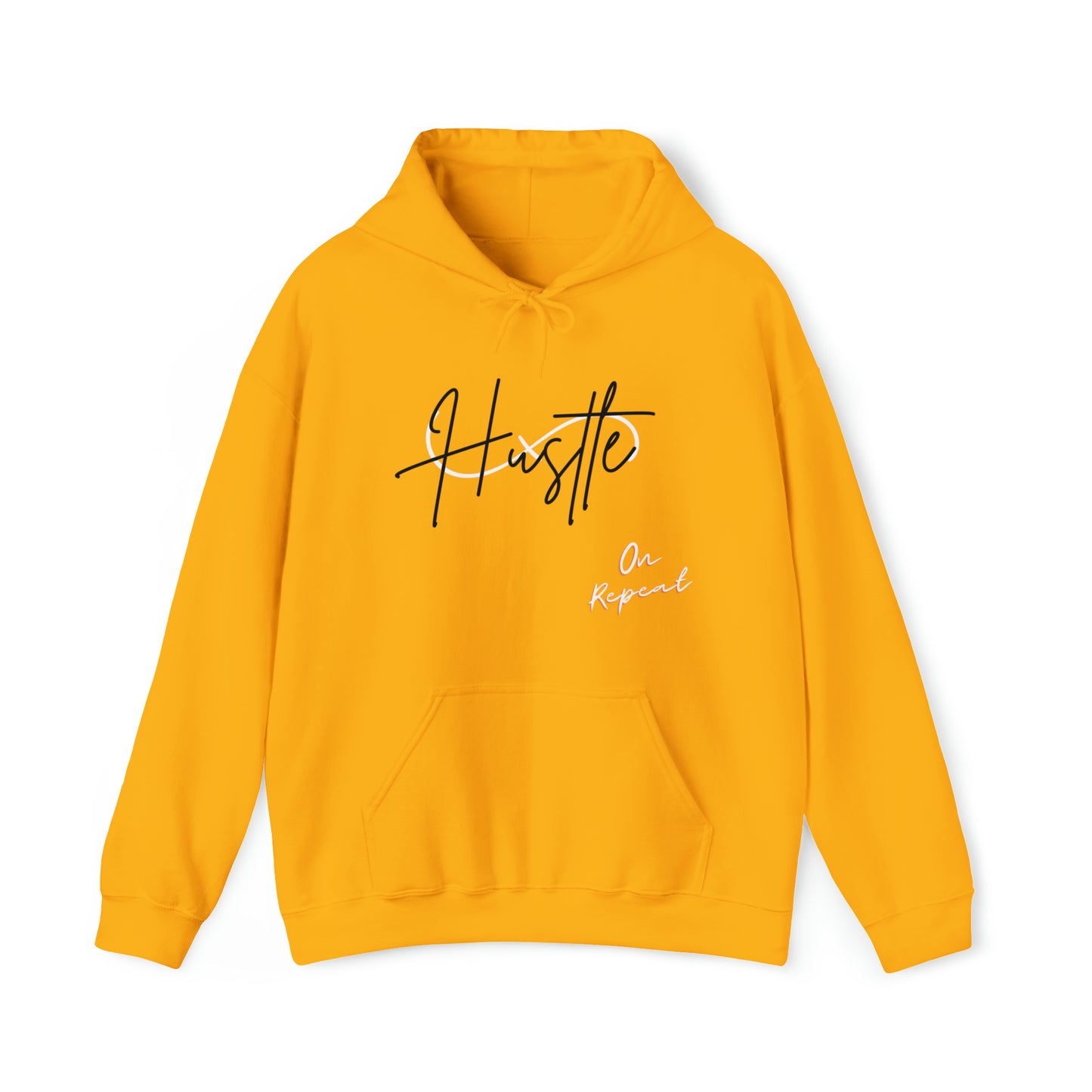 HUSTLE ON REPEAT: Unisex Heavy Blend™ Hooded Sweatshirt