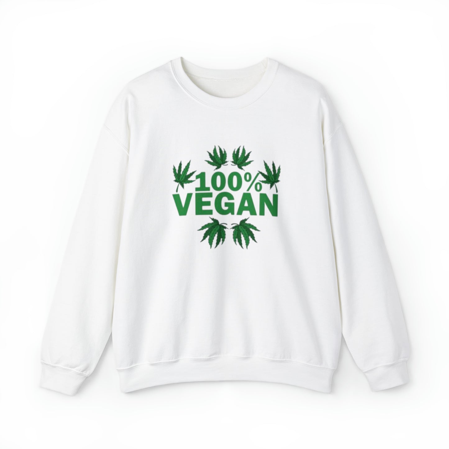 100% VEGAN: Unisex Heavy Blend™ Crewneck Sweatshirt