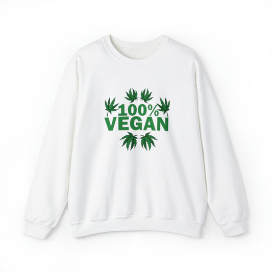 100% VEGAN: Unisex Heavy Blend™ Crewneck Sweatshirt