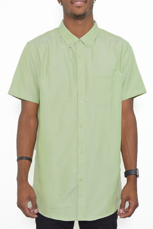 Casual Short Sleeve Button Down Shirt