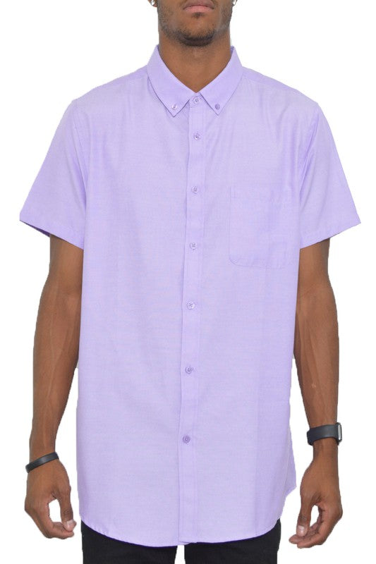 Casual Short Sleeve Button Down Shirt