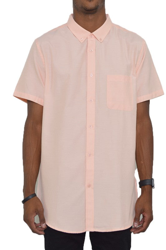 Casual Short Sleeve Button Down Shirt