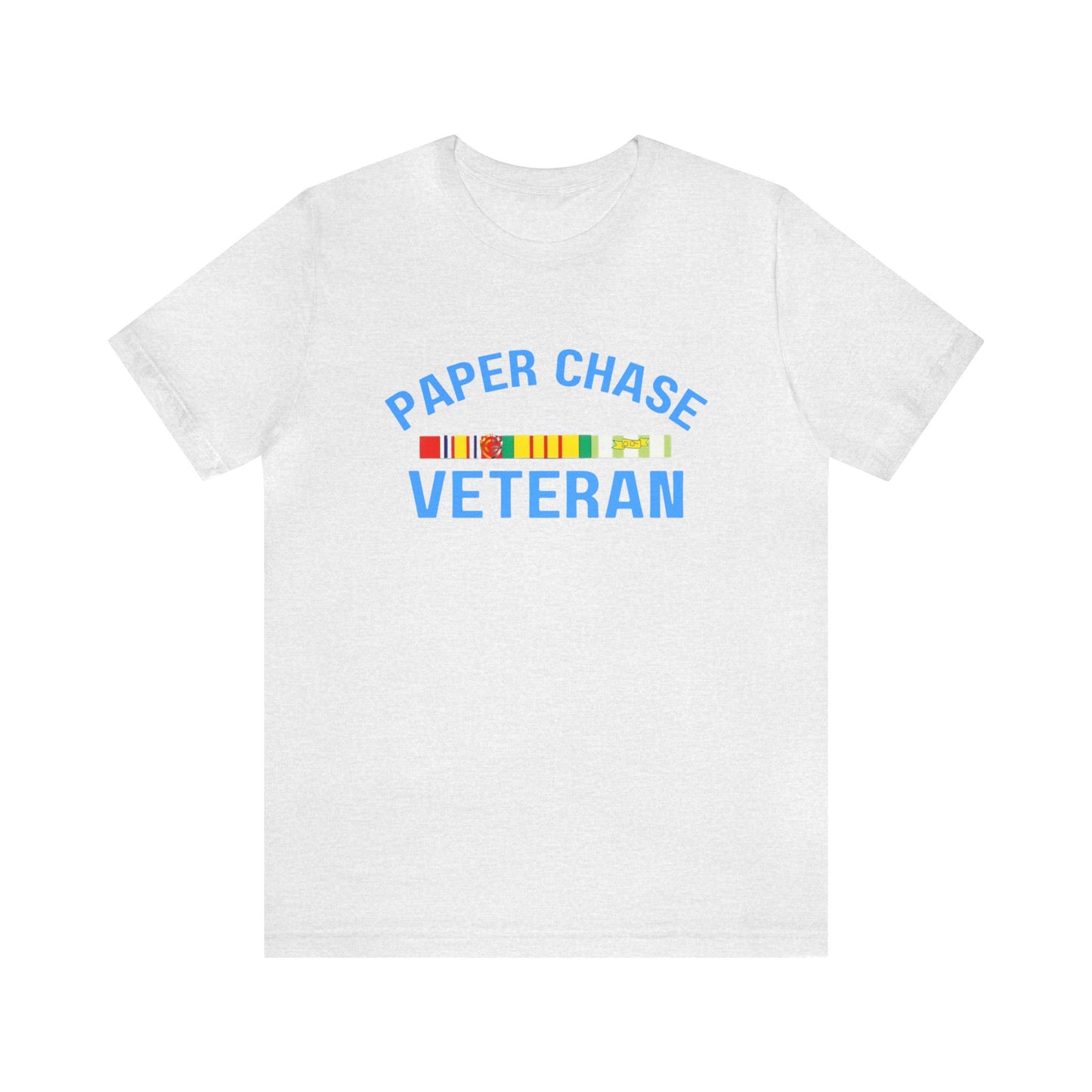 PAPER CHASER UNIVERSITY BLUE: Unisex Jersey Short Sleeve Tee